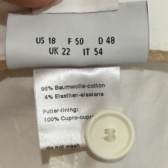 NWT AKRIS Punto Freda Trouser Pants Cream 18 Minimalist Classic Versatile Staple - Picture 8 of 12